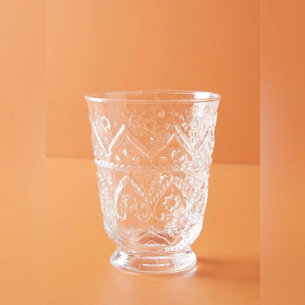 6/ The Bombay Handblown Glass Juice Glasses, Set of 6